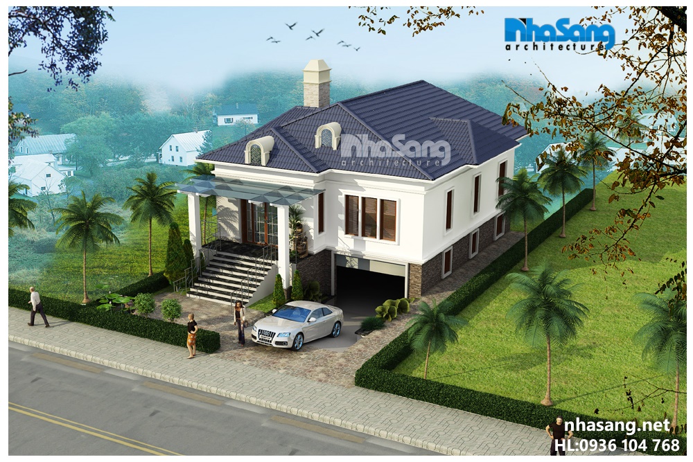 mẫu thiết kế biệt thự nhà vườn 2-3 tầng đẹp